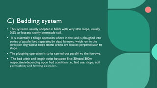 Comprehensive Guide to Field Drainage Methods and Crop Drainage Needs | PDF