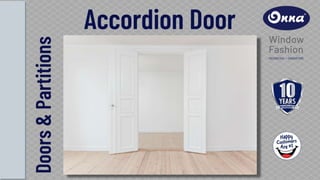 Accordion Doors  for Partitions by Onna Green Home