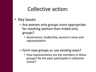 Gender in project implementation