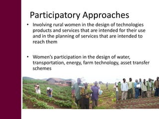 Gender in project implementation
