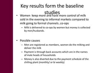 Gender in project implementation