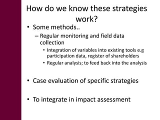 Gender in project implementation