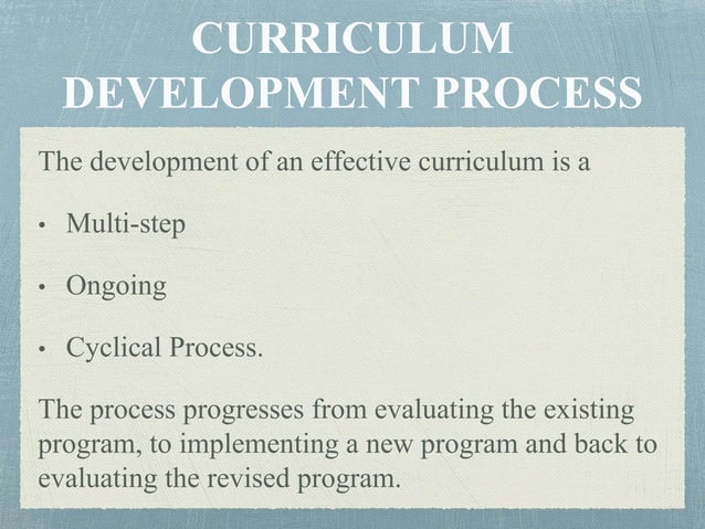 Curriculum Development | PPTX