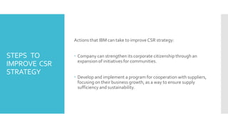Csr Machine CSR activity of International Business Machine (IBM). Information about ...