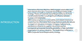 Ibm Csr CSR activity of International Business Machine (IBM). Information about ...
