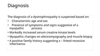 Investigation and treatment of duchenne muscular dystrophy | PPTX