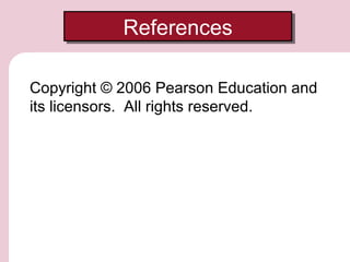 References
References
Copyright © 2006 Pearson Education and
its licensors. All rights reserved.

 