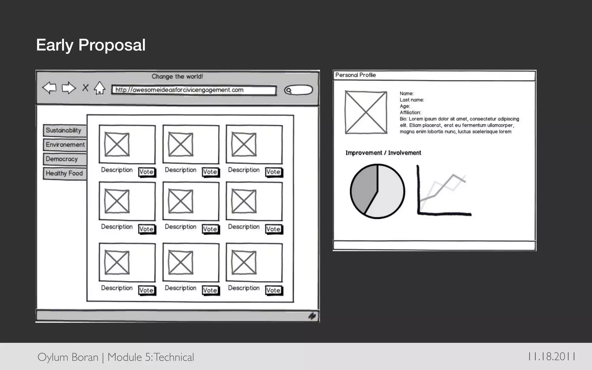 Early Proposal!




Oylum Boran | Module 5: Technical	

   11.18.2011	

 