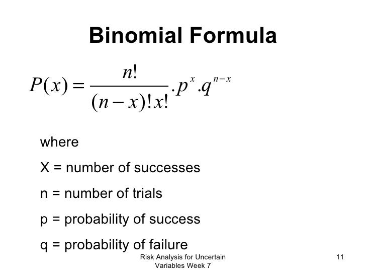 risk probability formula