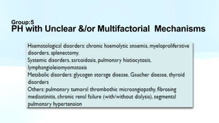 Group:5
PH with Unclear &/or Multifactorial Mechanisms
 