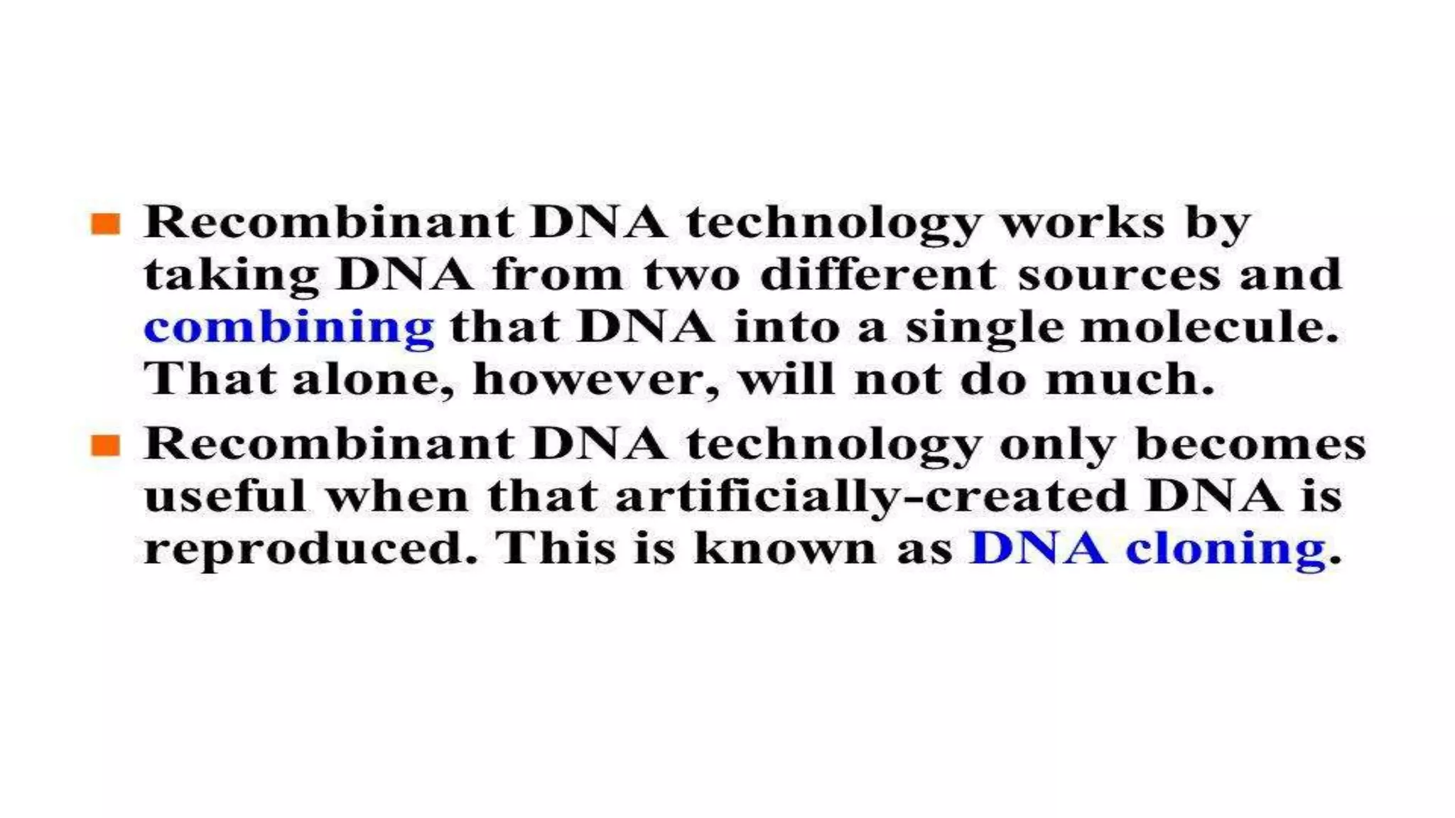 Recombinant DNA Technology by Fahad Iqbal