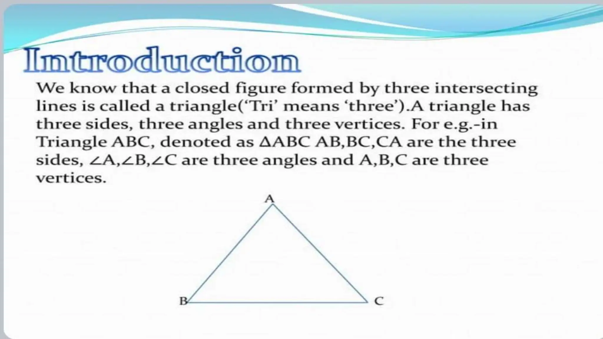  mathematics triangle