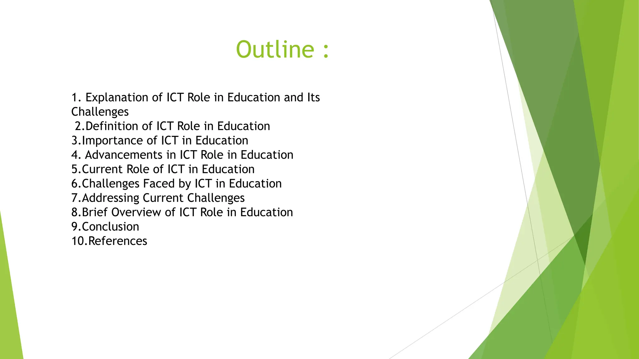 ICT role in 21th century in education and it's challenges | PPTX