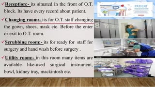 Operatio Theater Introduction Introduction to operation theatre and its requirements | PPTX