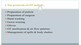 Operatio Theater Introduction Introduction to operation theatre and its requirements | PPTX