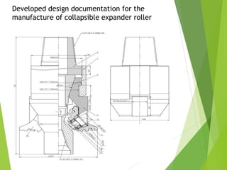 Developed design documentation for the
manufacture of collapsible expander roller
 