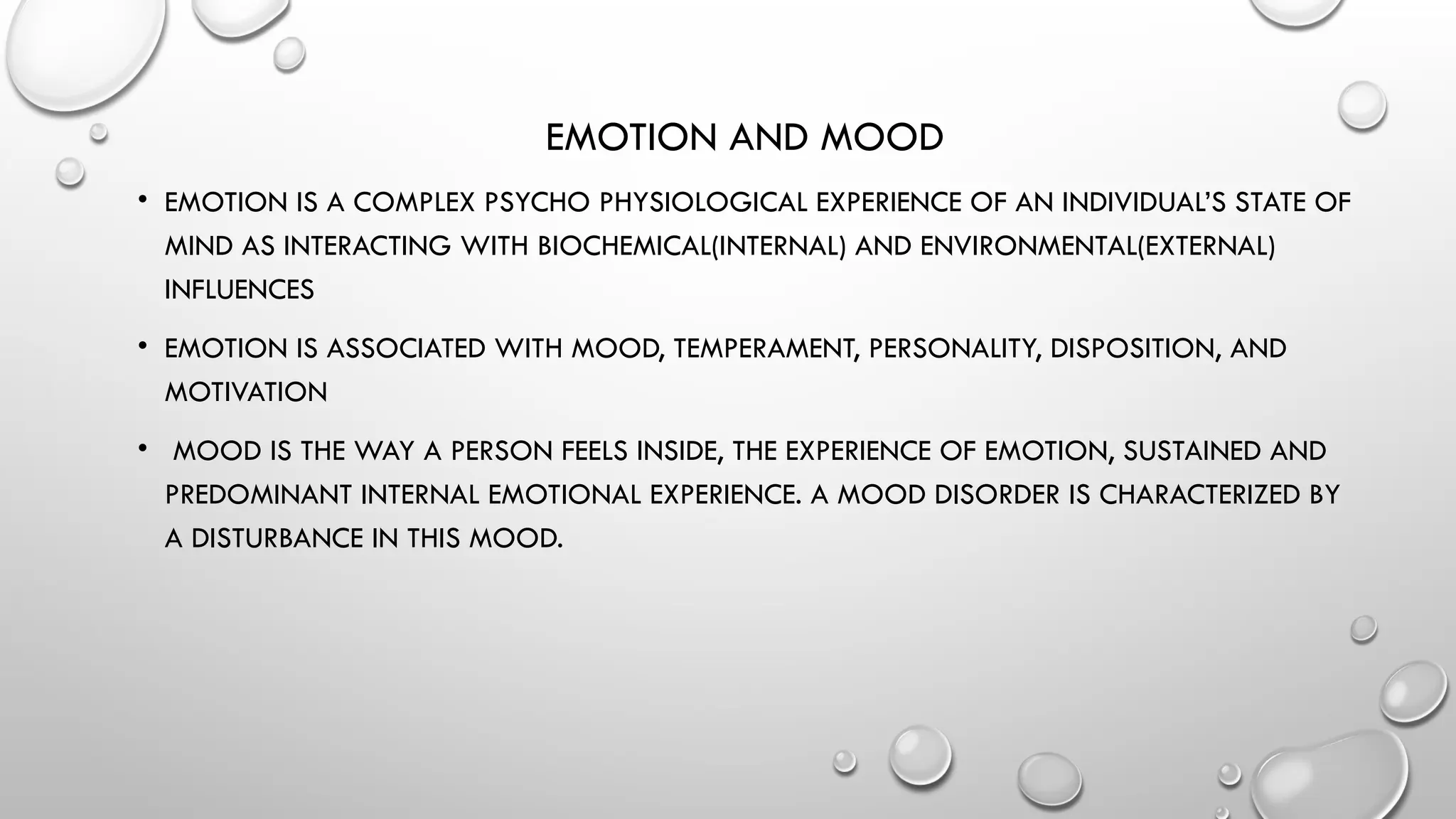 Presentation emotions and moods, basics type of emotions | PPTX