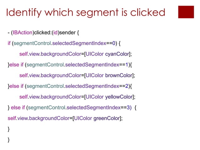 Presentation7 segment control | PPT
