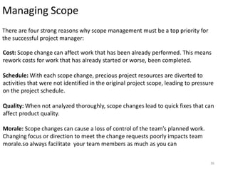 Project Tracking and Scope Management | PPTX
