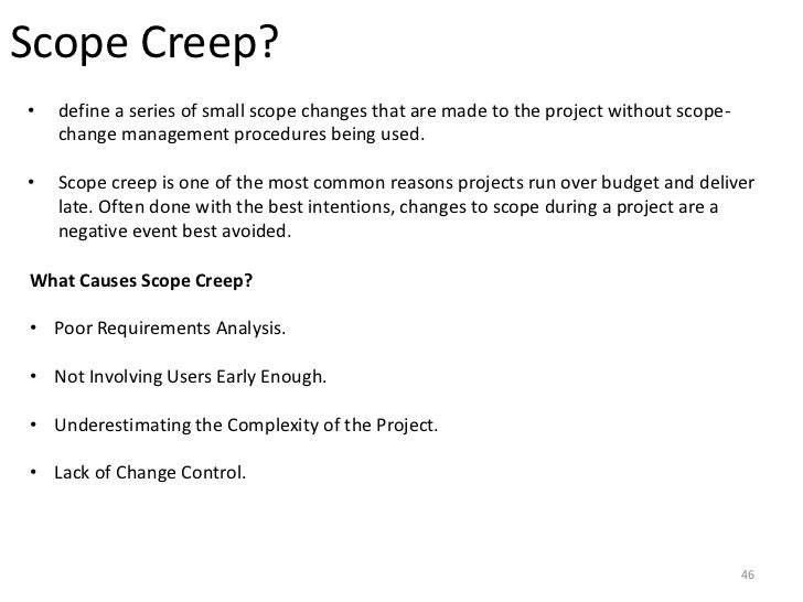 Project Tracking and Scope Management