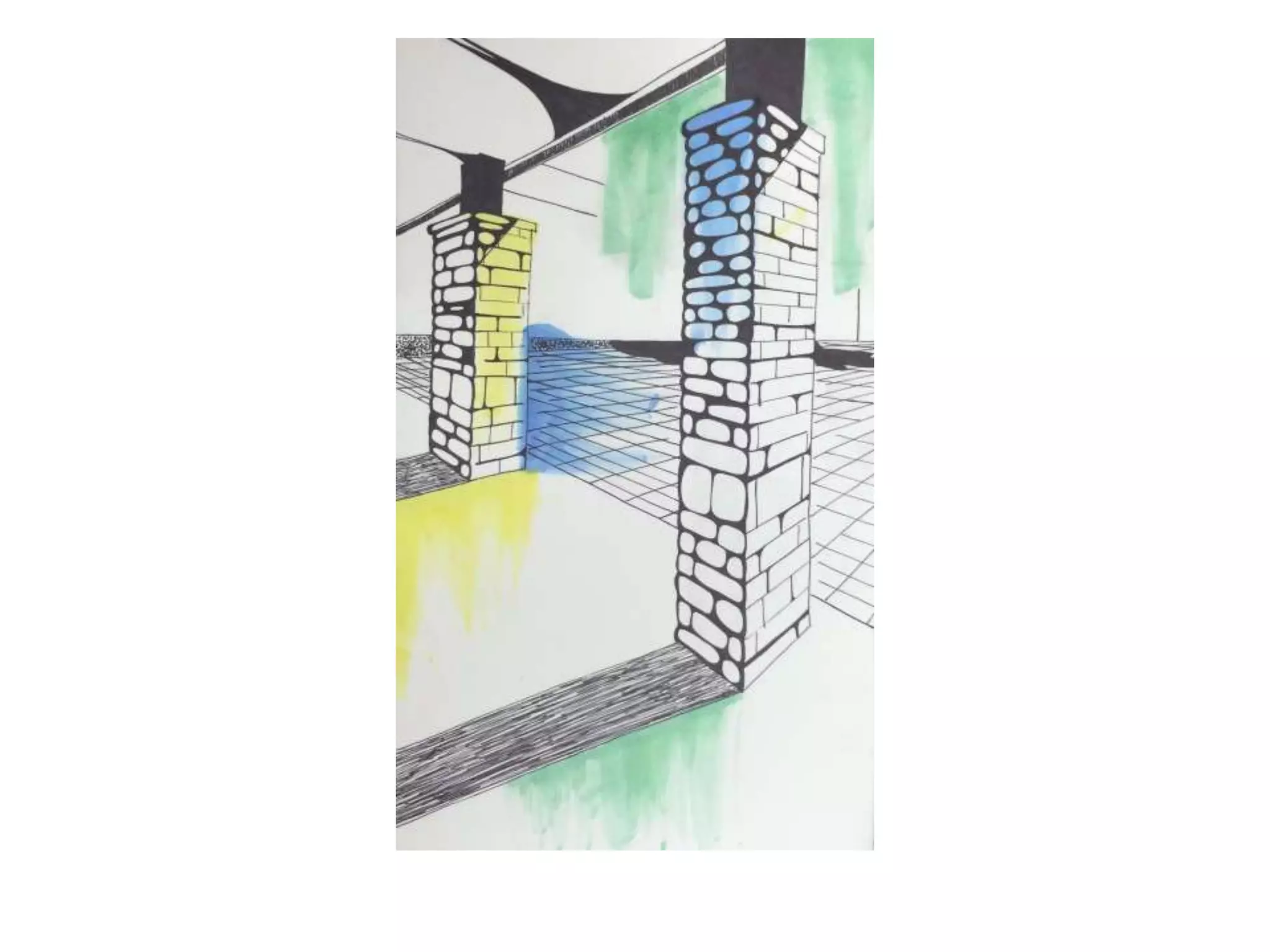 Our School In Two-Point Perspective