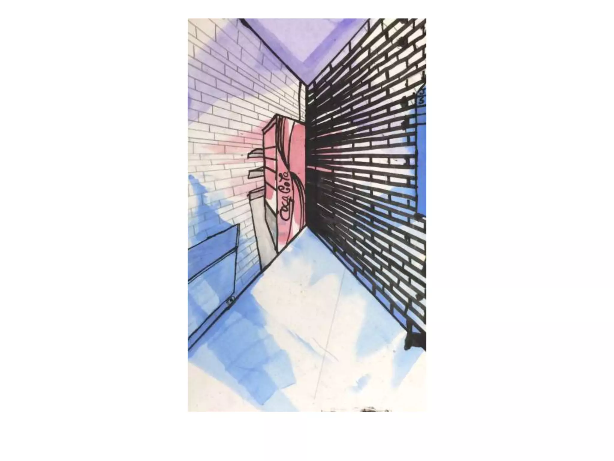 Our School In Two-Point Perspective