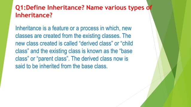 Inheritance concepts Presentation (8).pptx | Programming Languages ...
