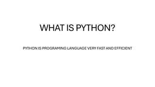 Introduction to Python Programming: Print and Input Statements ...