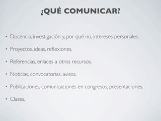 El empleo de la Web 2.0 en la educación e investigación universitarias
