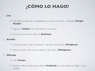 El empleo de la Web 2.0 en la educación e investigación universitarias