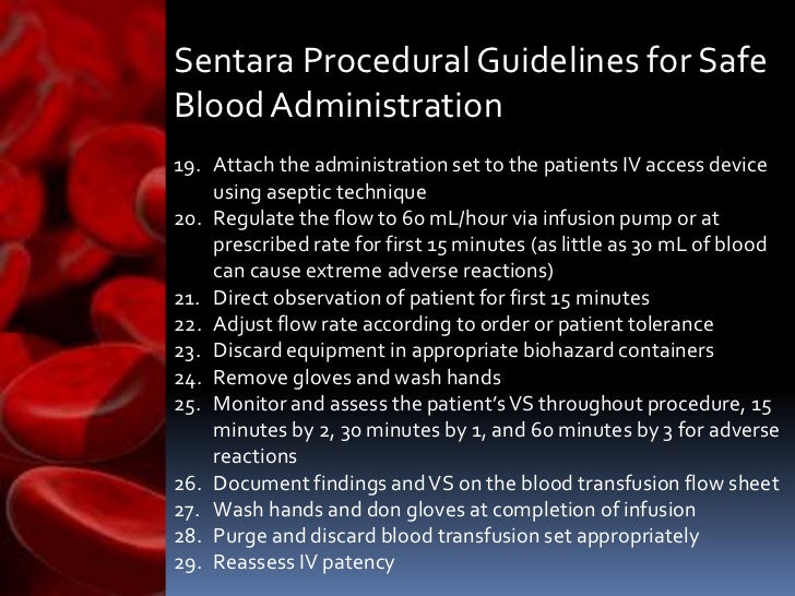 Blood Administration