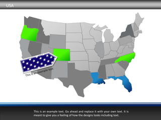 USA




      This is an example text. Go ahead and replace it with your own text. It is
      meant to give you a feeling of how the designs looks including text.
 