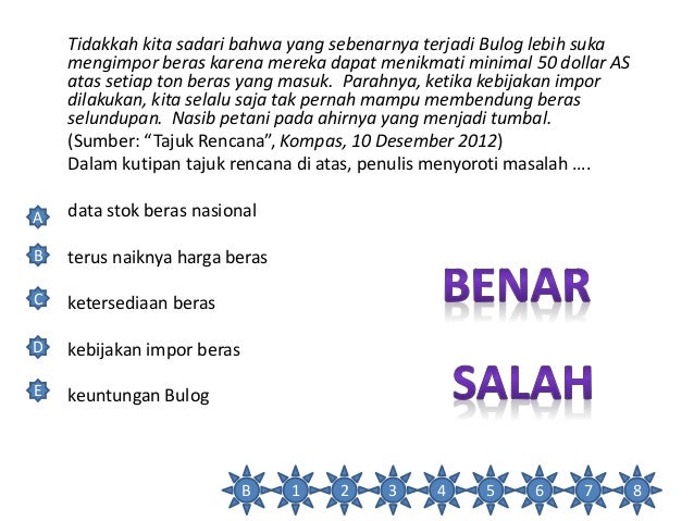 SOAL BAHASA INDONESIA KELAS XII