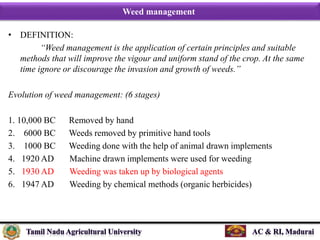 Weeding Definition Non Chemical Weed Control | PPTX