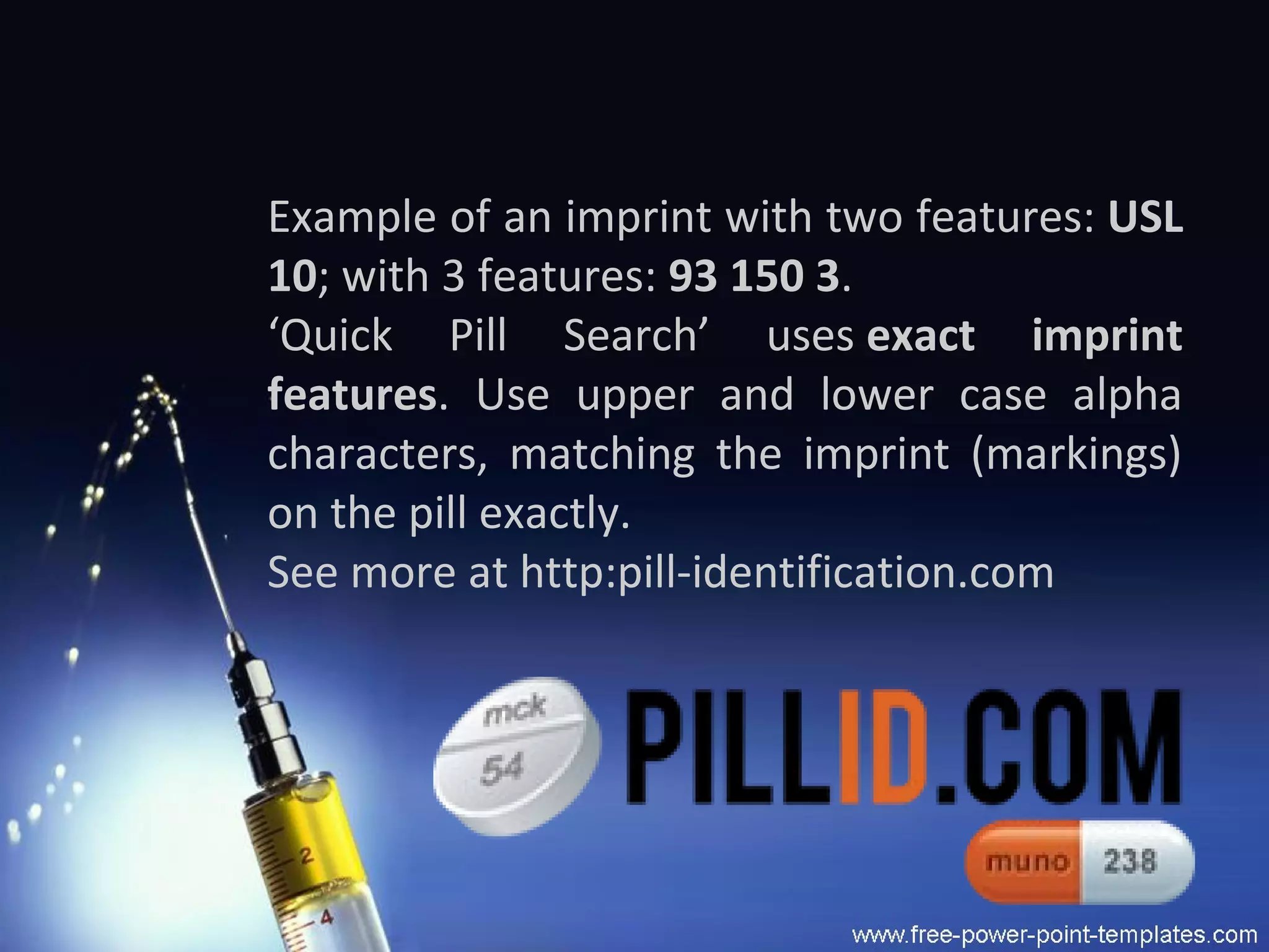 Pill Identification Wizard PPT