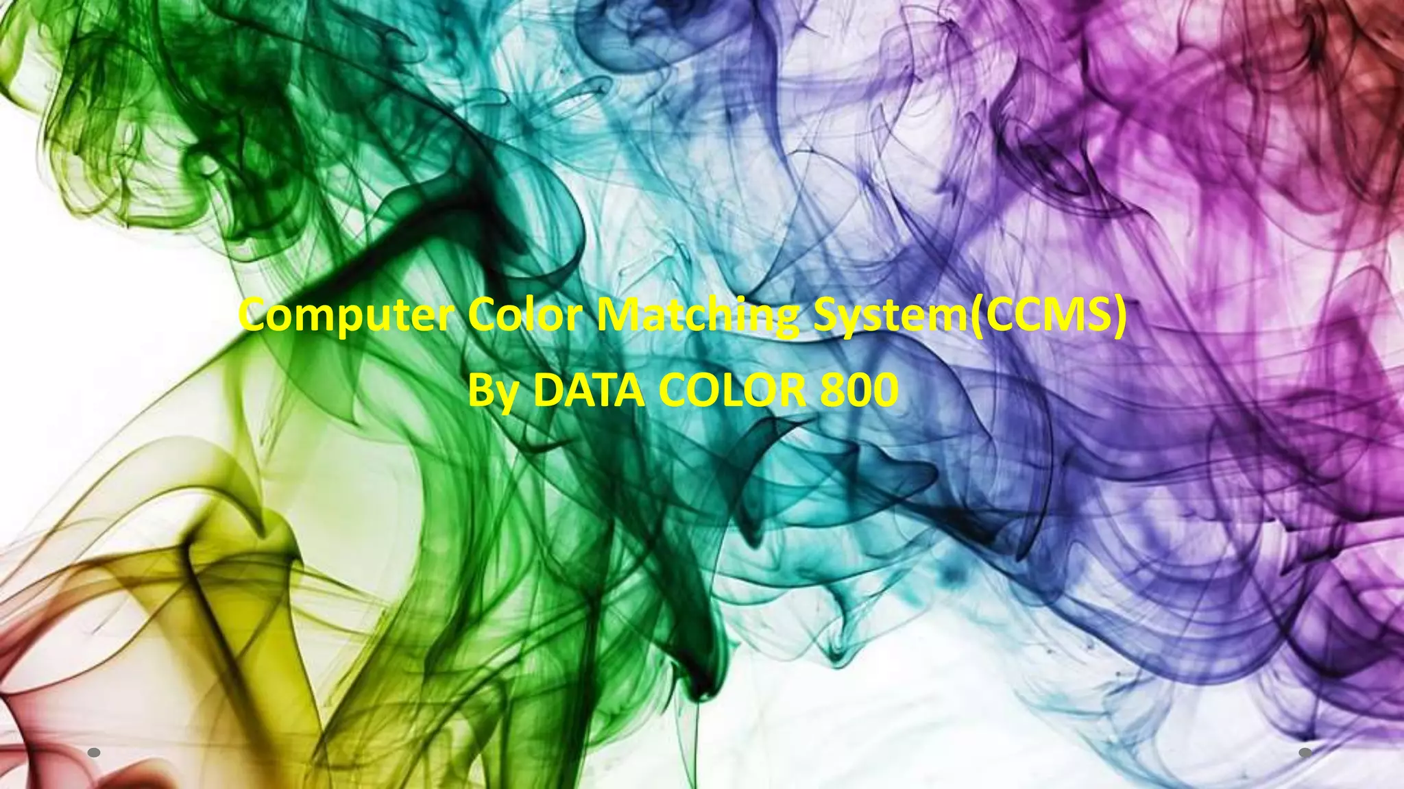 Computer color matching system | PPTX