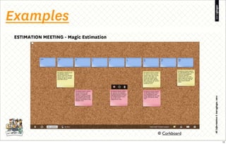 ESTIMATION MEETING - Magic Estimation
Examples
© Corkboard
13
 