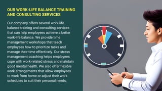 Presentation about enterprise Work-life balance training and consulting ...