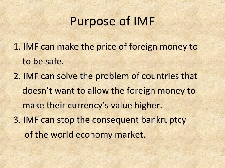 Presentation About Imf
