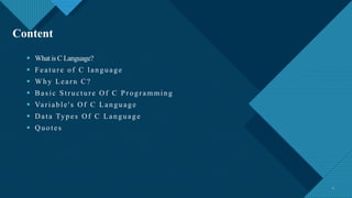 Presentation about Introduction of C language.pptx
