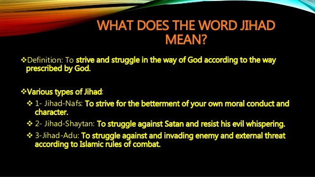 Is Islam a violent religion (Jihad in Islam; A 