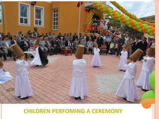 CHILDREN PERFOMING A CEREMONY 
 
