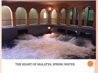 THE HEART OF MALATYA; SPRING WATER 
 