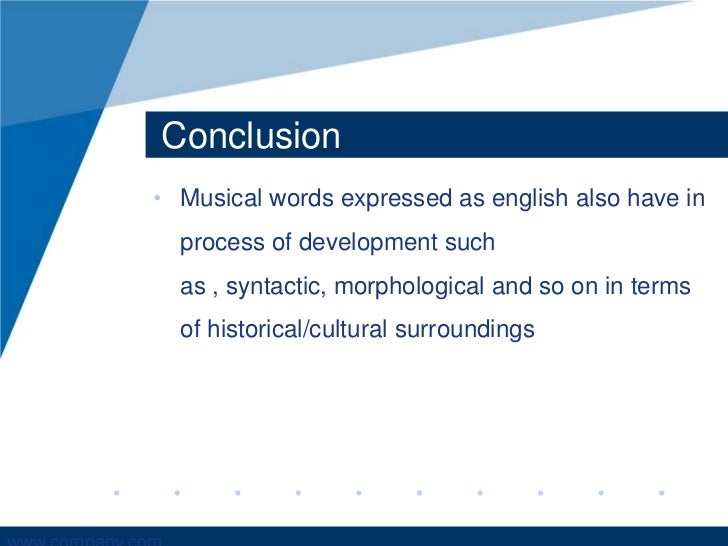 presentation about music