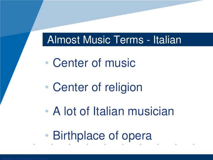 presentation about music