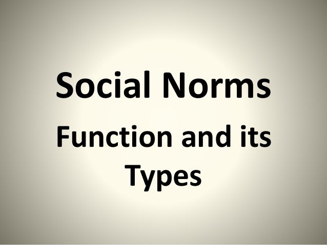 Social Norms