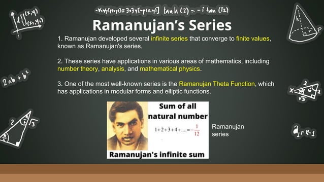 Presentation about the mathematician Srinivasa Ramanujan | PPT
