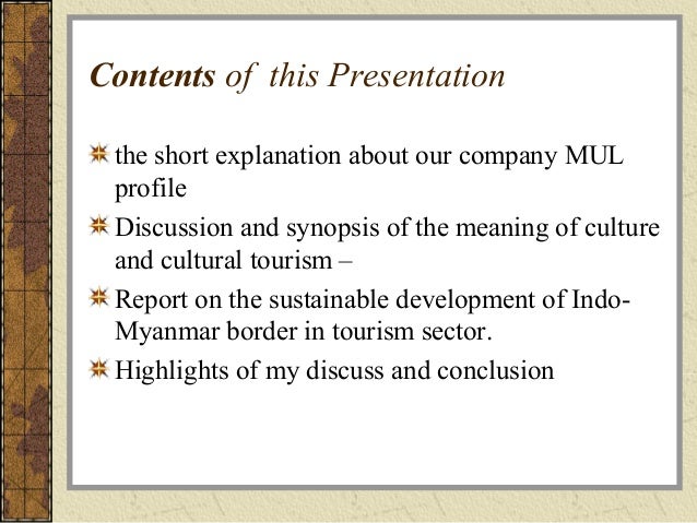 Presentation About Myanmar Tourism On 17 05 2013