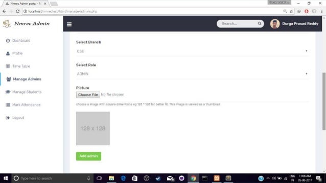 Attendance Management Web Application and a Hybrid Android Applicatio…