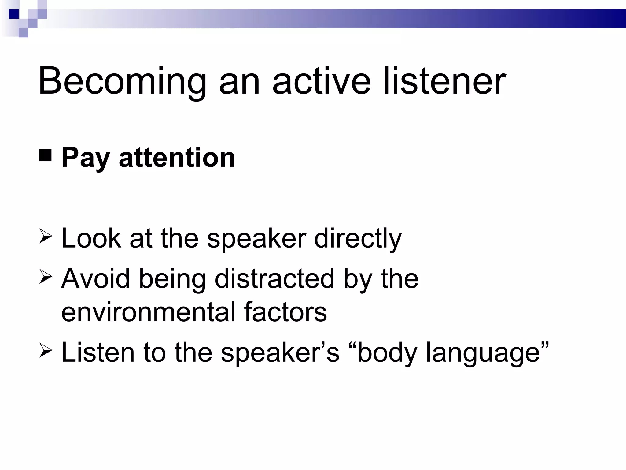 Presentation Active Listening | PPT